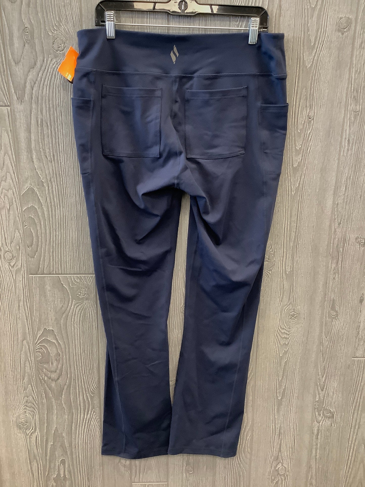 Athletic Leggings By Skechers In Blue, Size: Xl