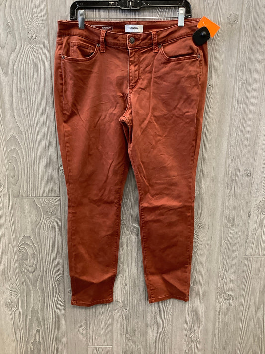 Jeans Jeggings By Sonoma In Orange, Size: 12