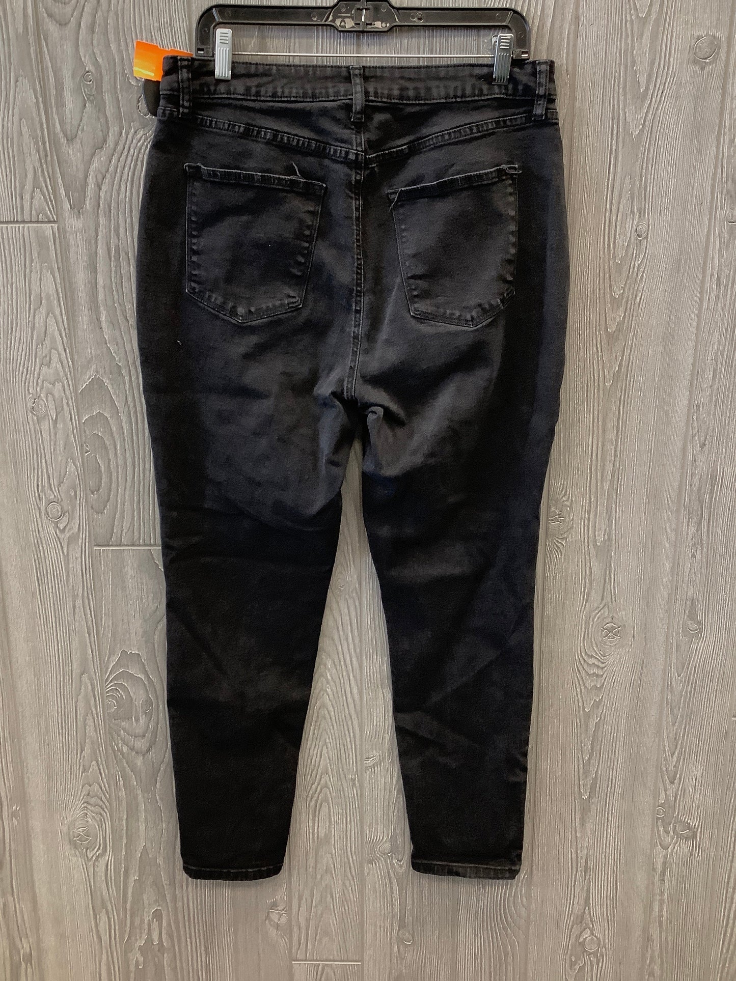 Jeans Skinny By Sonoma In Black Denim, Size: 14