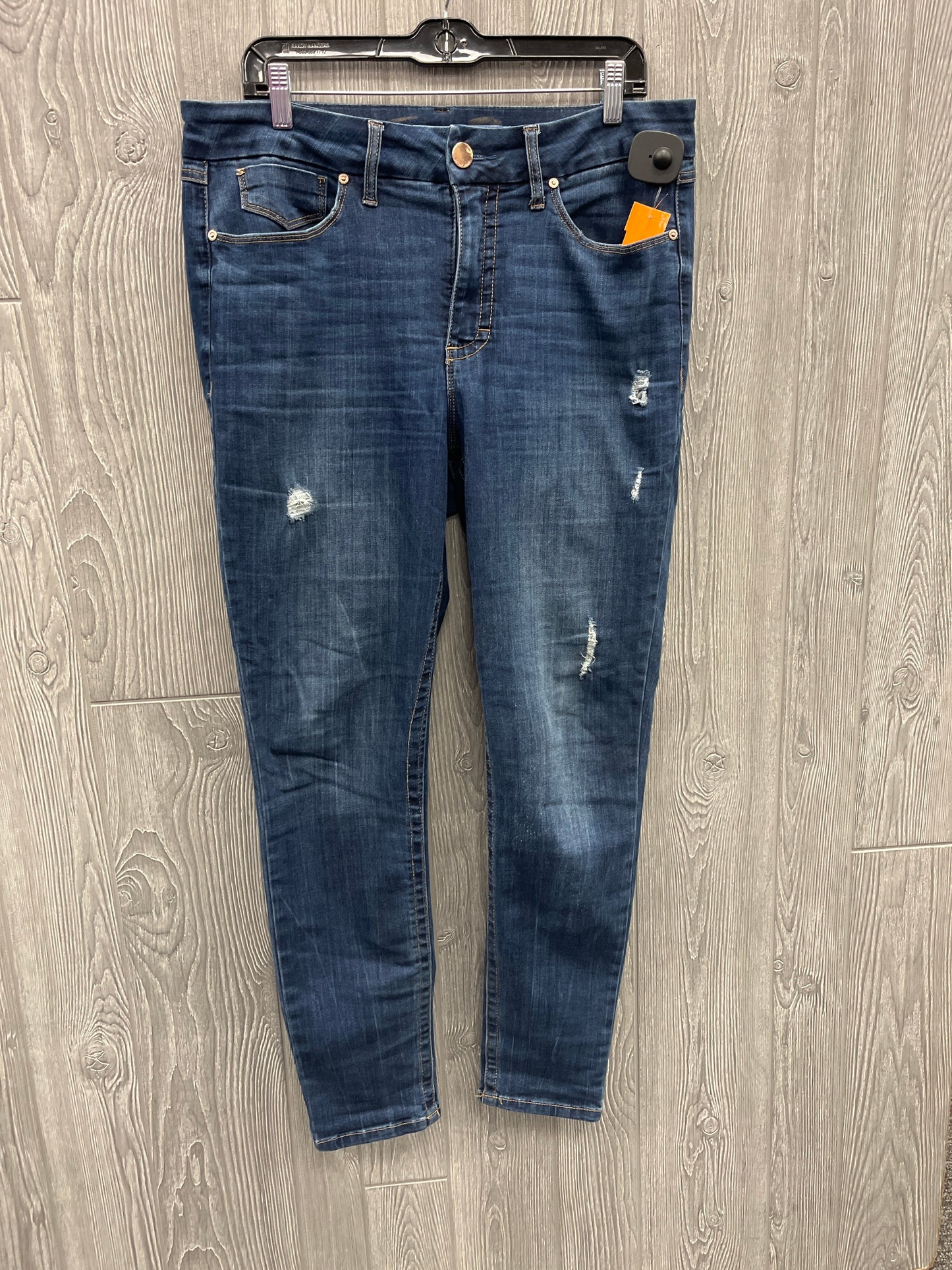 Jeans Skinny By Seven 7 In Blue Denim, Size: 14