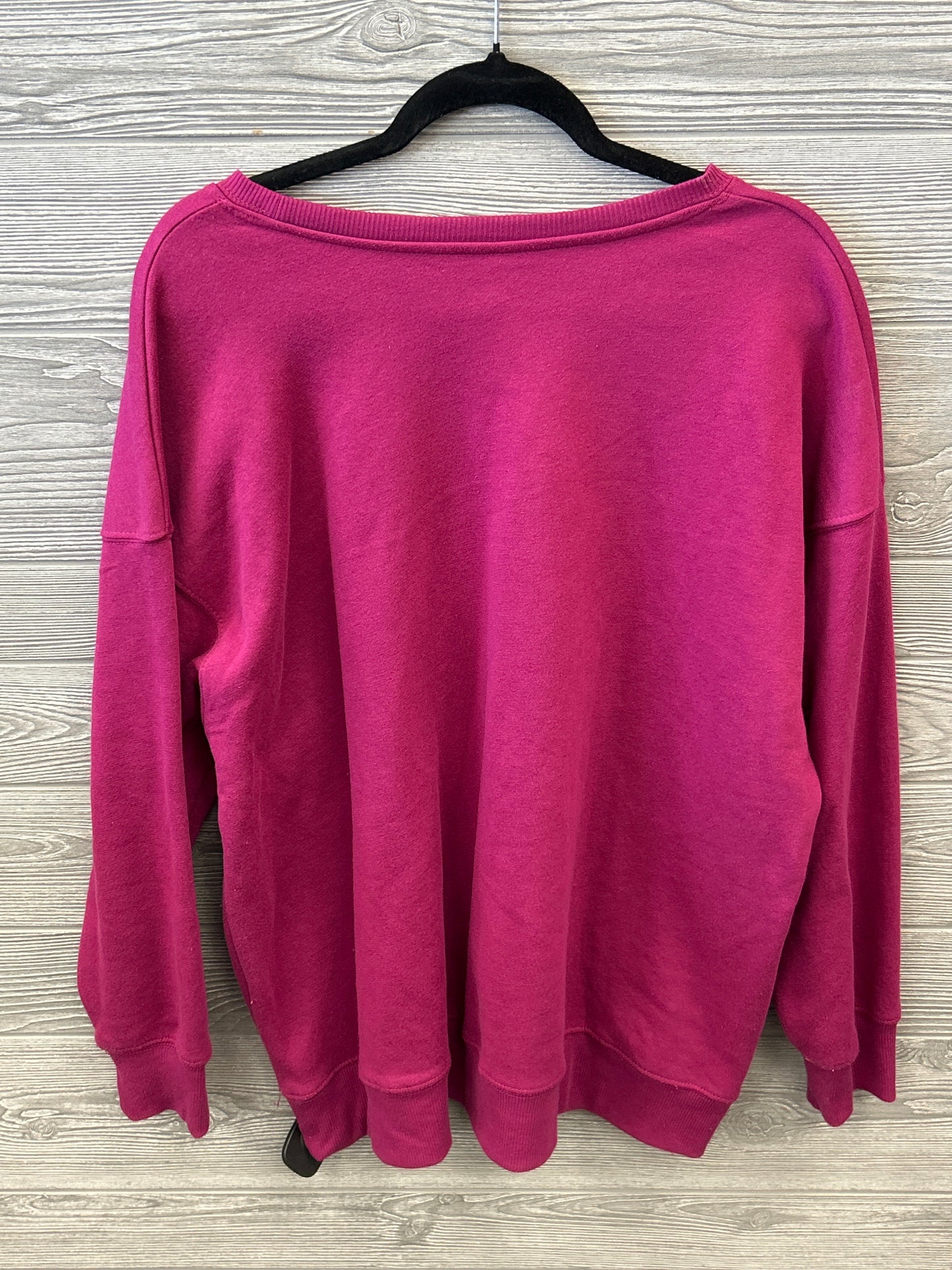 Sweatshirt Crewneck By Clothes Mentor In Pink, Size: Xxl