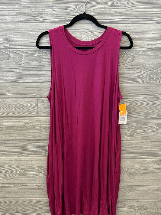 Dress Casual Midi By Time And Tru In Purple, Size: 3x