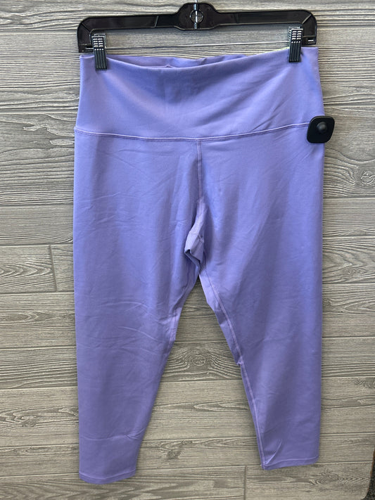 Athletic Leggings By Aerie In Purple, Size: Xl