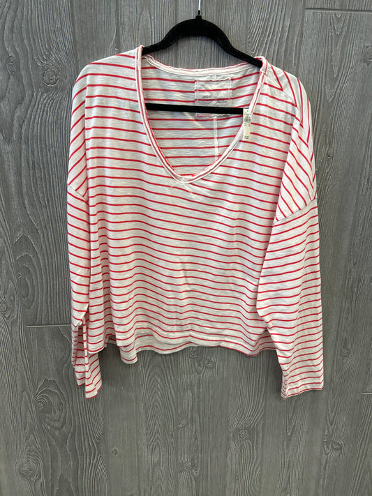 Top Long Sleeve By Aerie In Striped Pattern, Size: Xl