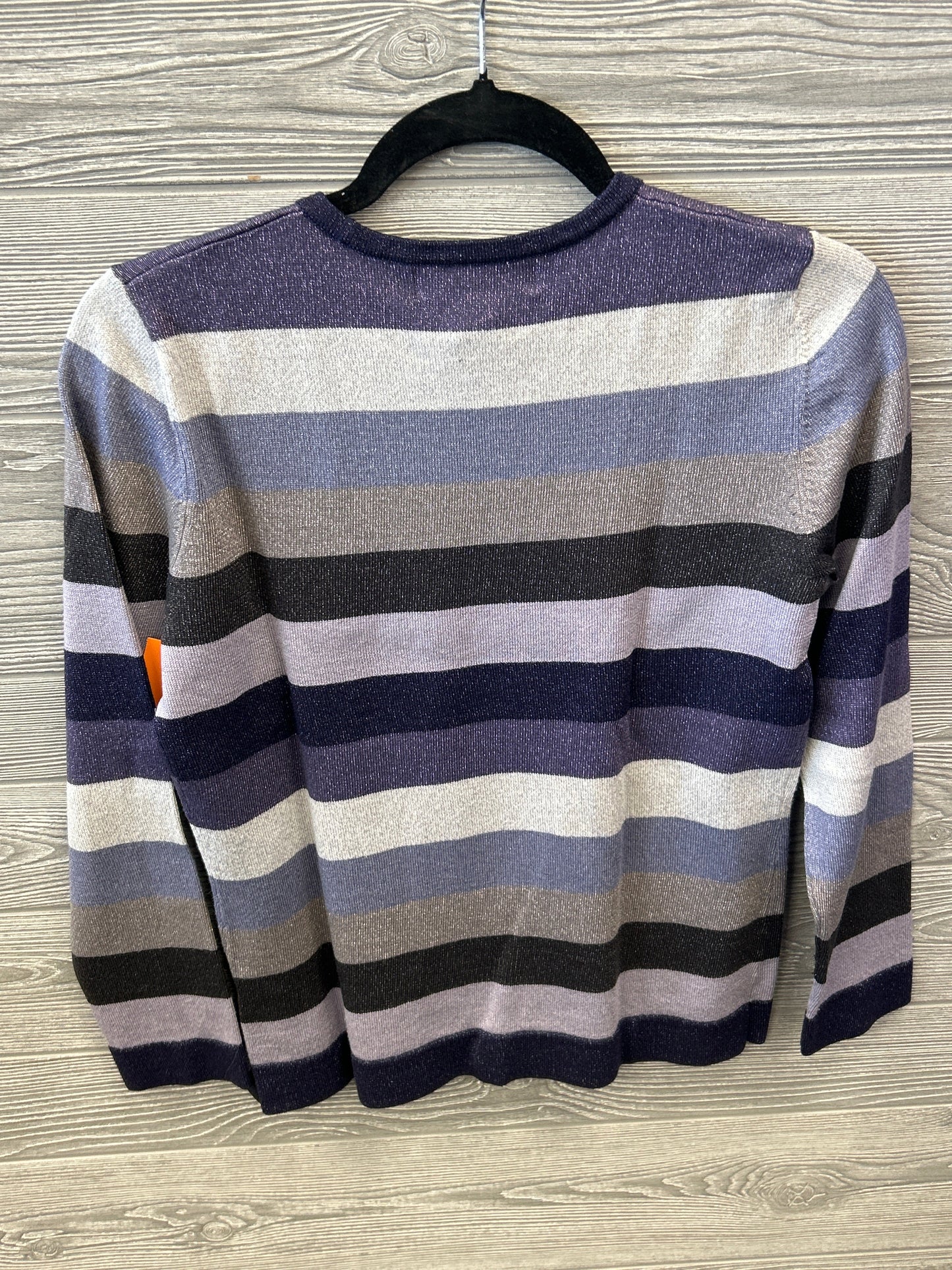 Top Long Sleeve By Jones New York In Striped Pattern, Size: S