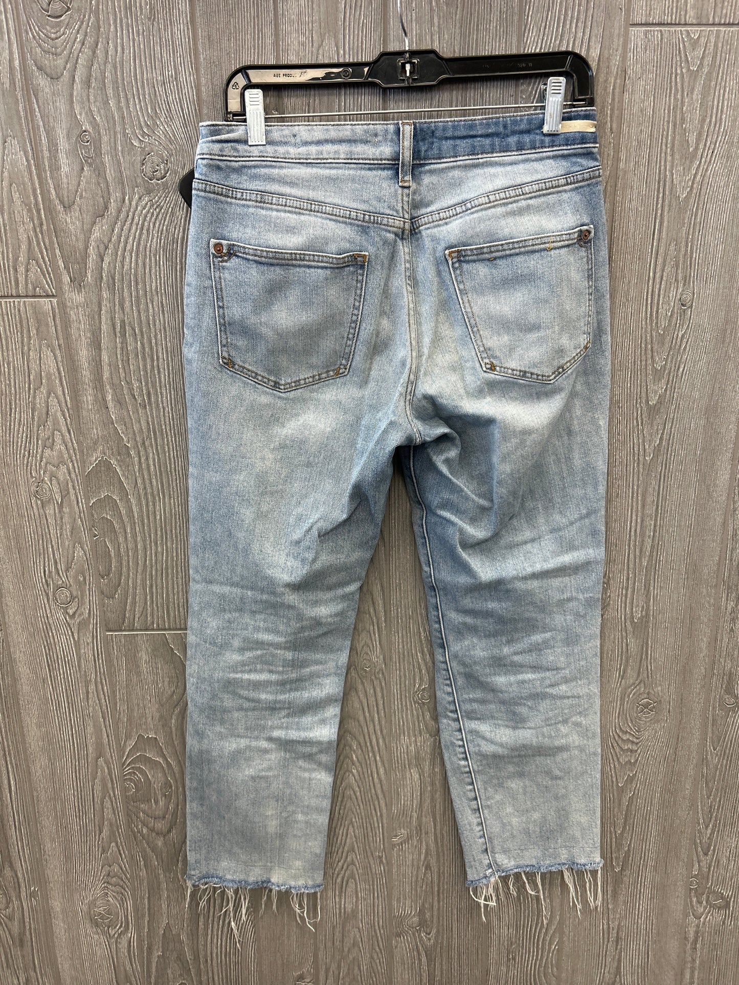 Jeans Straight By Pilcro In Blue Denim, Size: 4