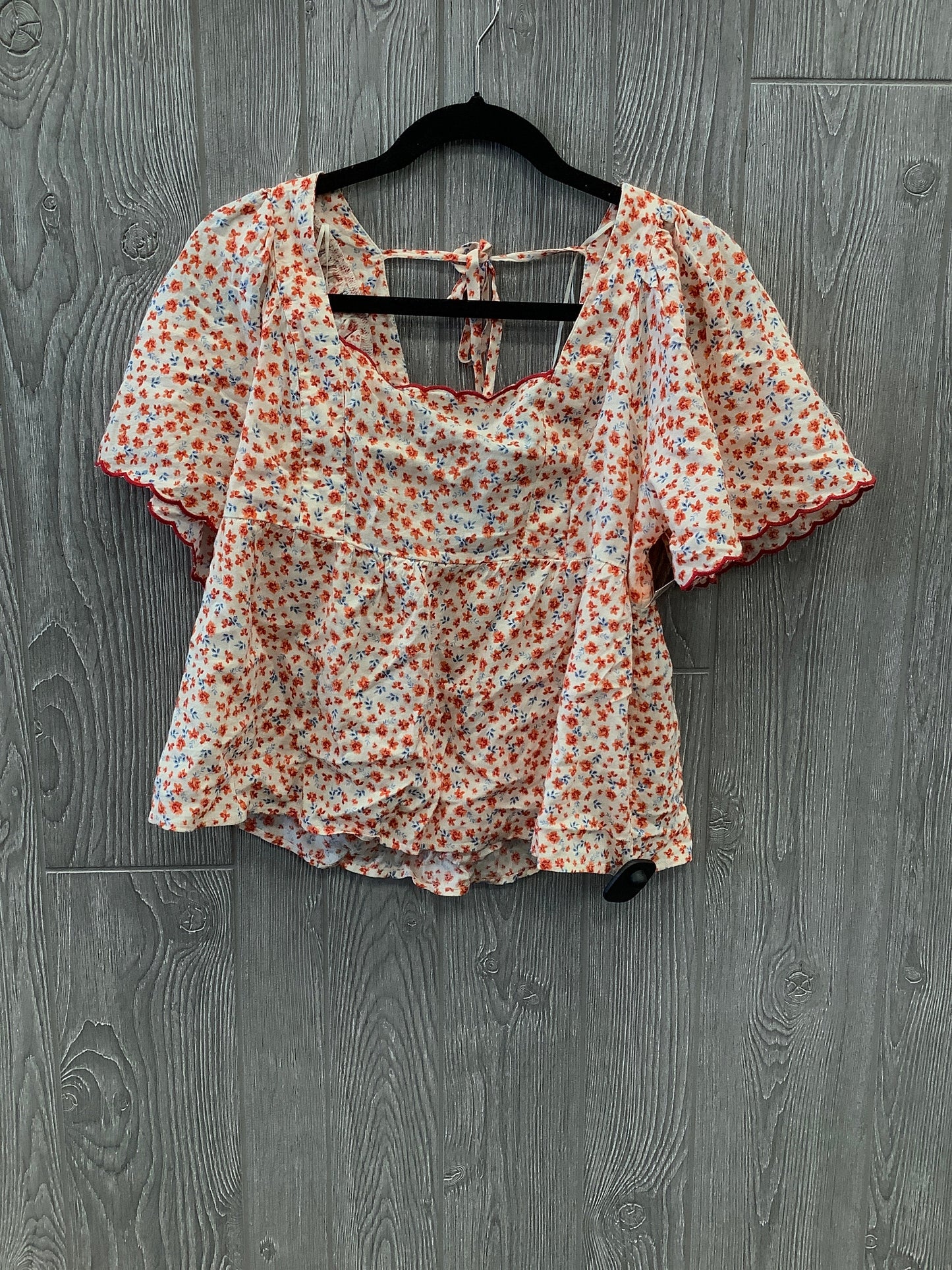 Blouse Short Sleeve By Old Navy In Orange, Size: S