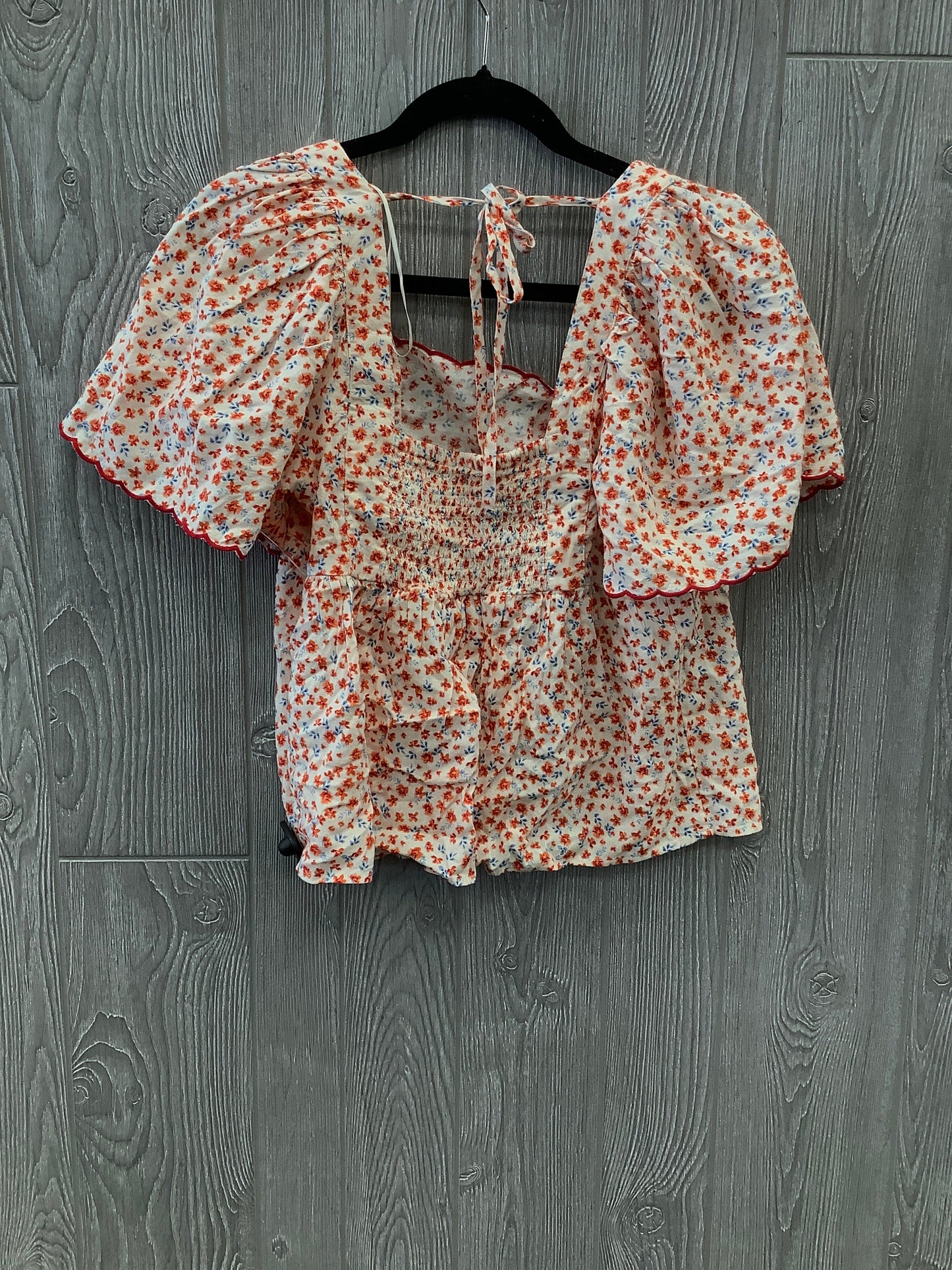 Blouse Short Sleeve By Old Navy In Orange, Size: S