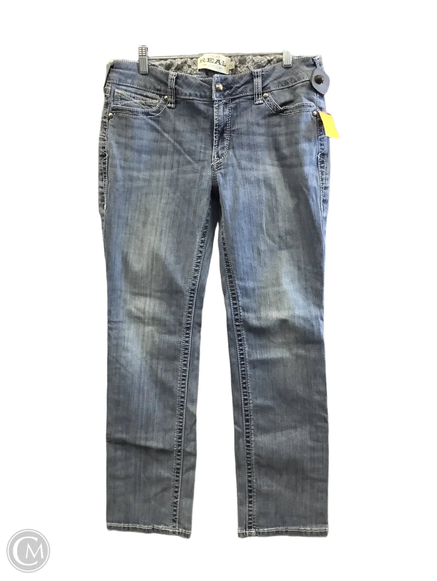 Jeans Straight By Ariat In Blue Denim, Size: 12