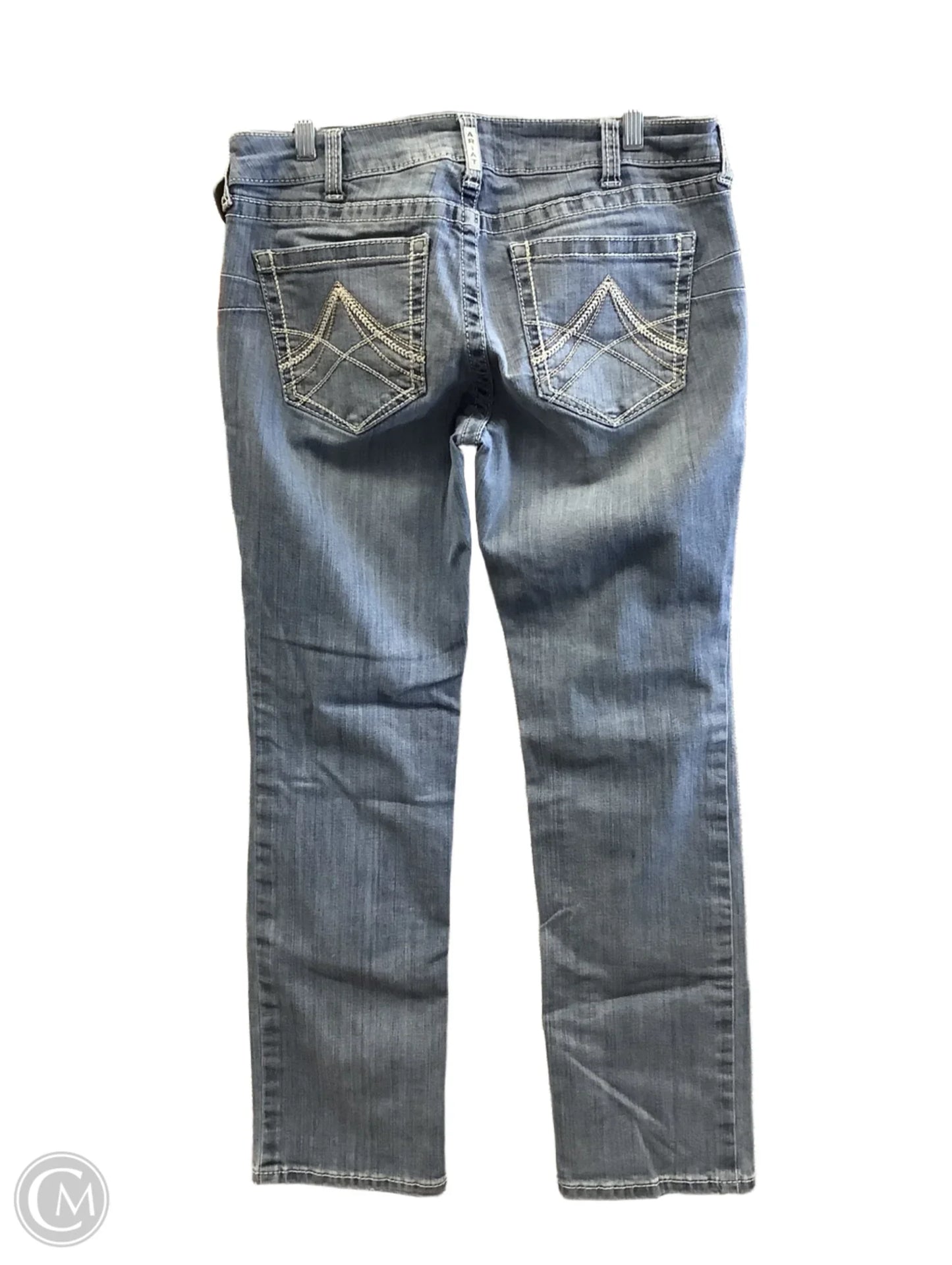 Jeans Straight By Ariat In Blue Denim, Size: 12