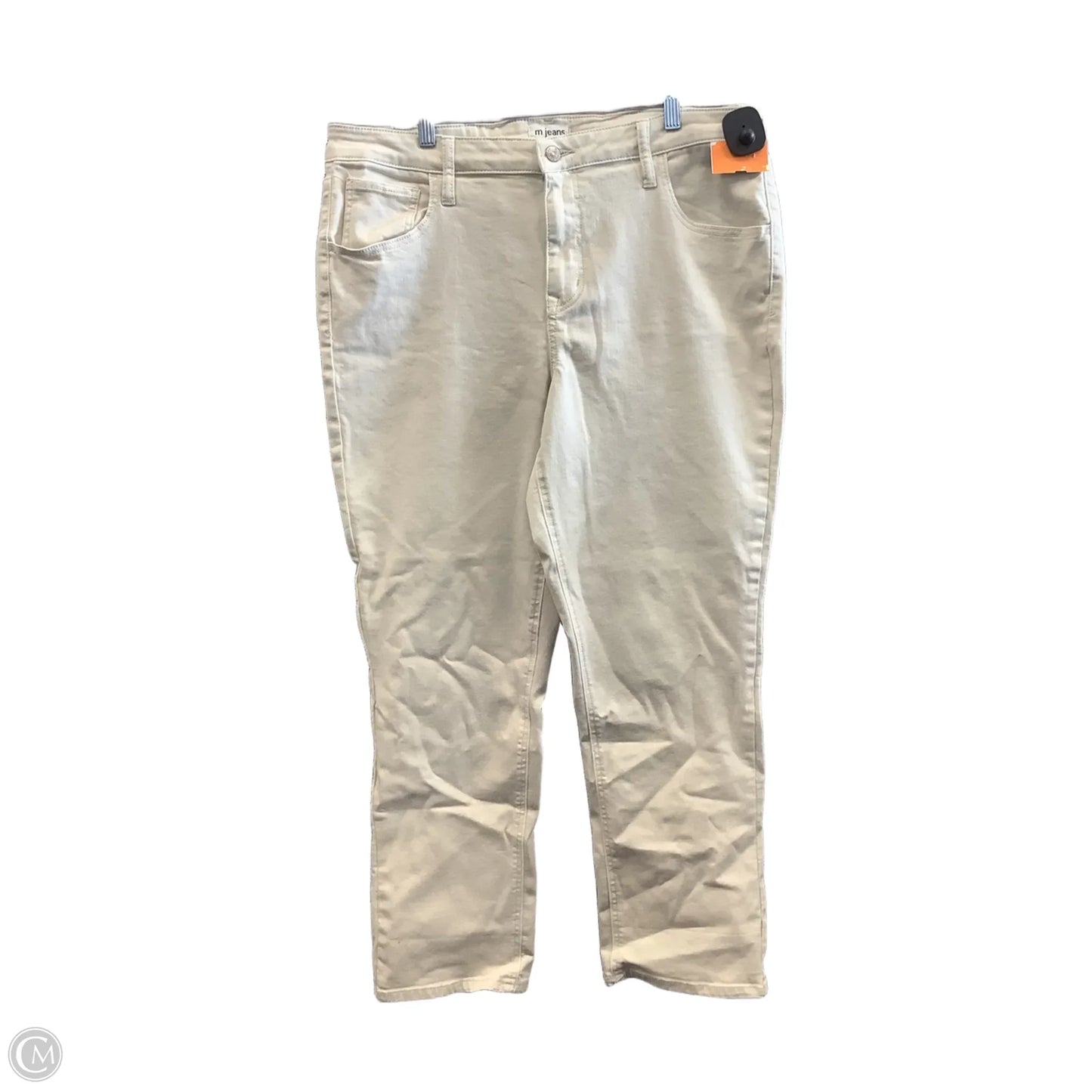 Jeans Straight By Maurices In Beige, Size: 16