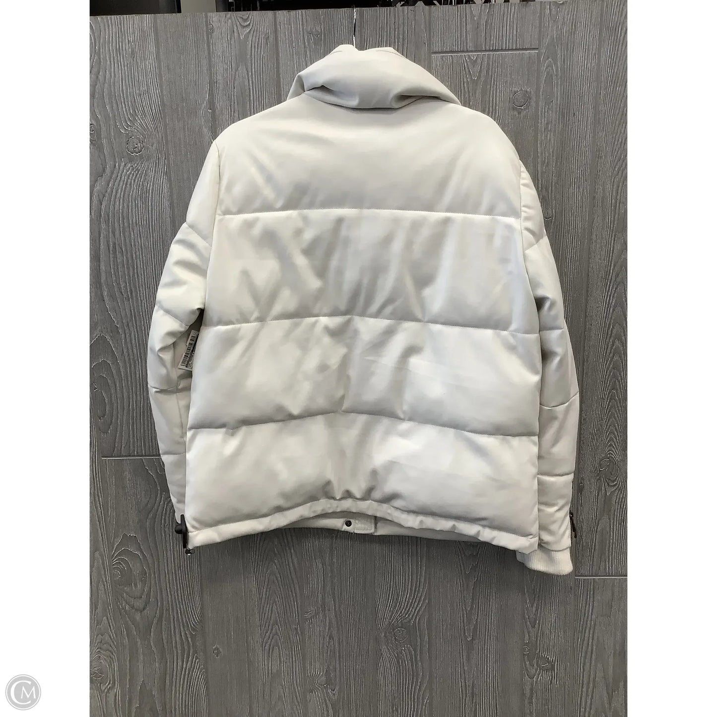 Coat Puffer & Quilted By Bcbgmaxazria In White, Size: L