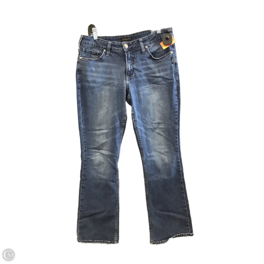 Jeans Straight By Silver In Blue Denim, Size: 14