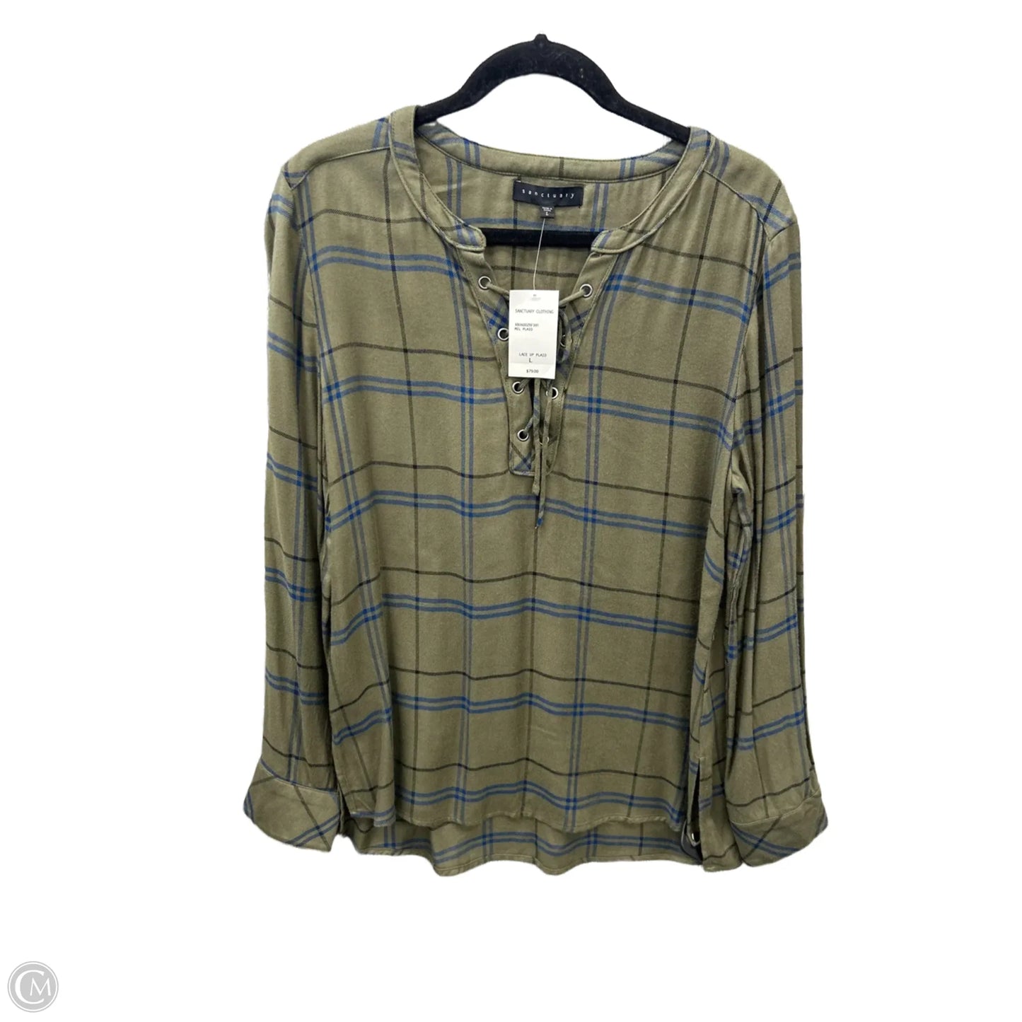 Top Long Sleeve By Sanctuary In Green, Size: L