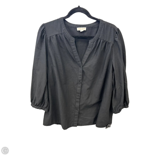 Top Long Sleeve By Knox Rose In Black, Size: L