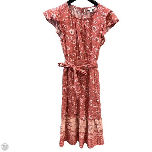 Dress Casual Maxi By Time And Tru In Pink, Size: M