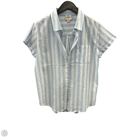 Top Short Sleeve By St Johns Bay In Blue & White, Size: M