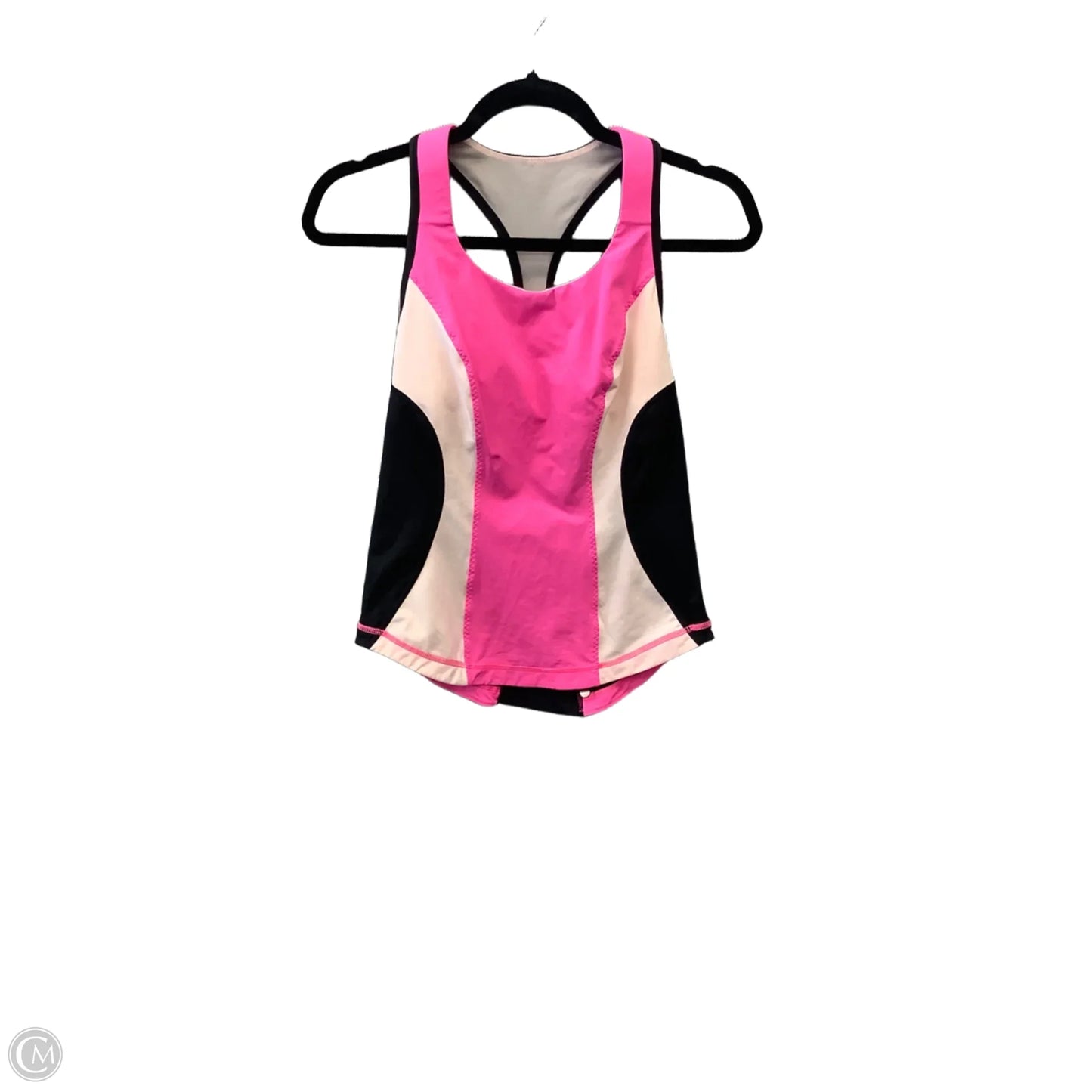 Athletic Tank Top By Lululemon In Black & Pink, Size: 8