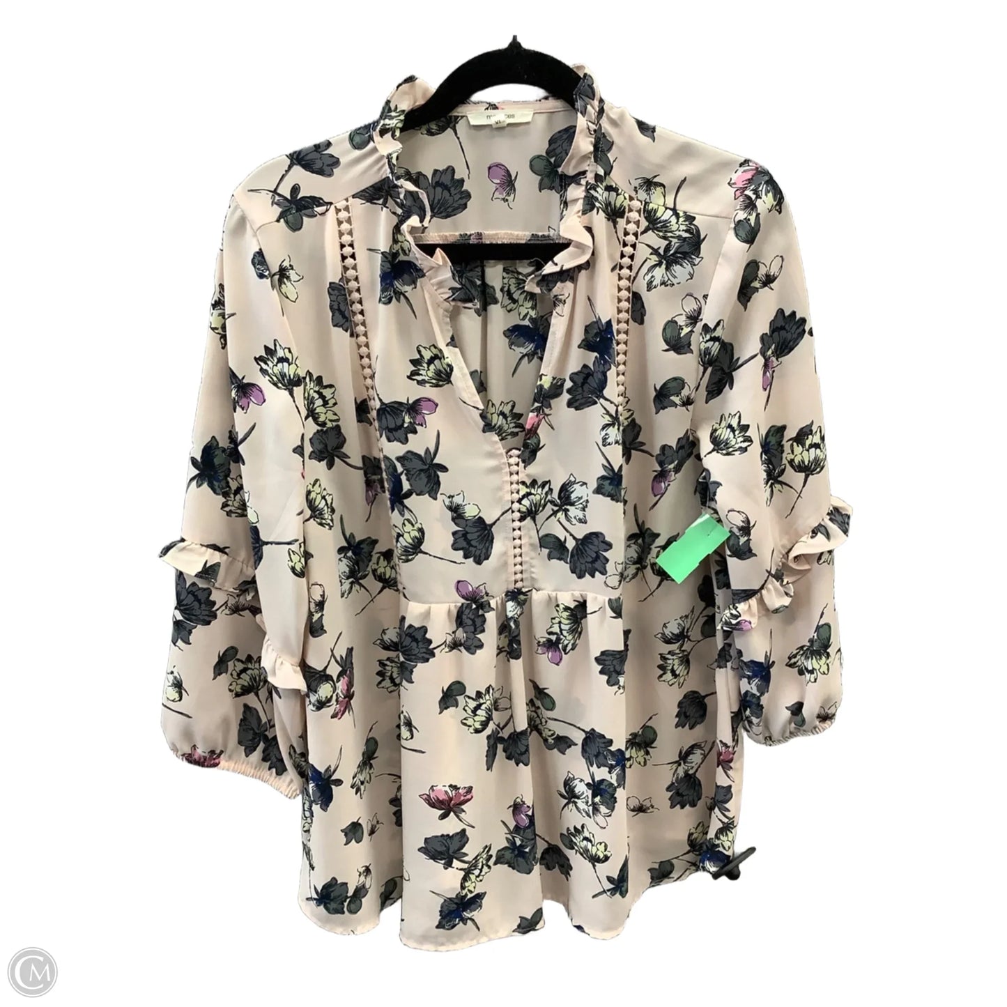 Top Long Sleeve By Maurices In Pink, Size: Xl