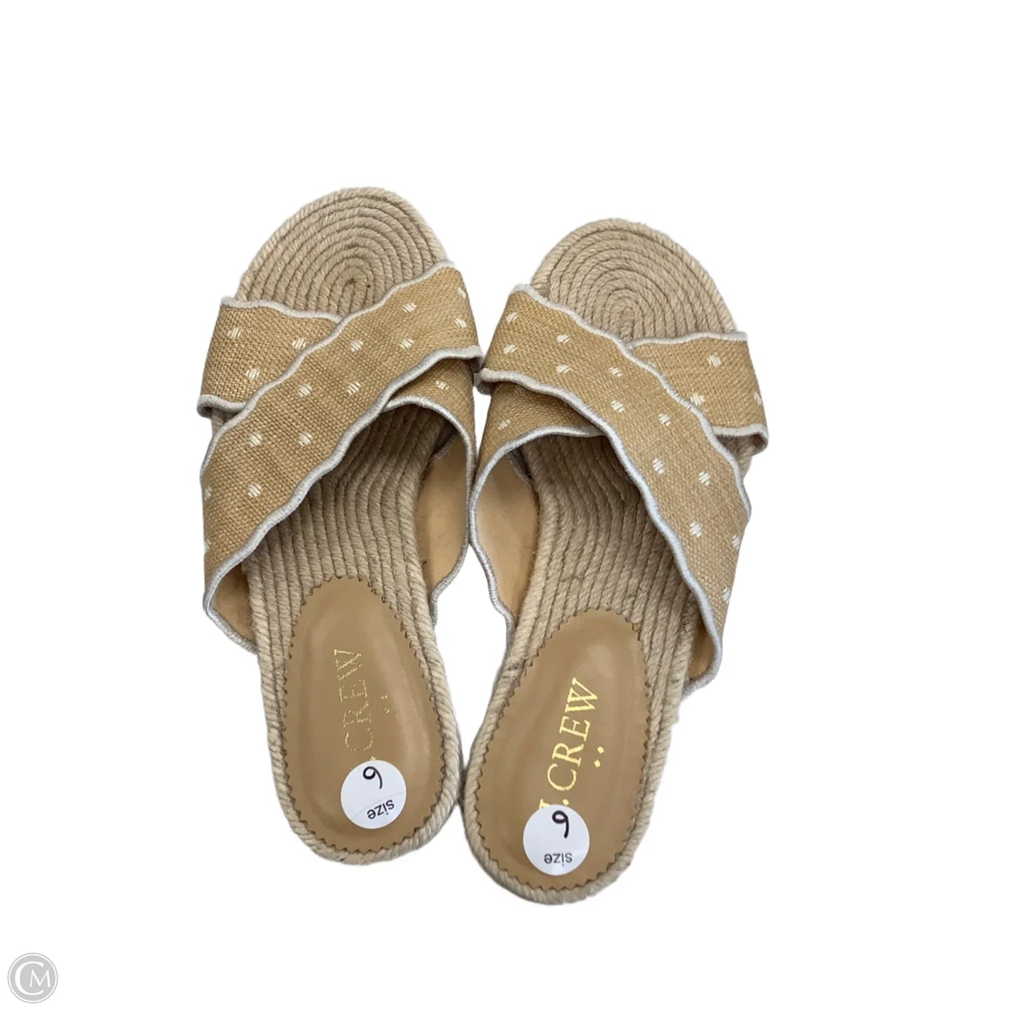 Sandals Flats By J. Crew In Tan, Size: 6