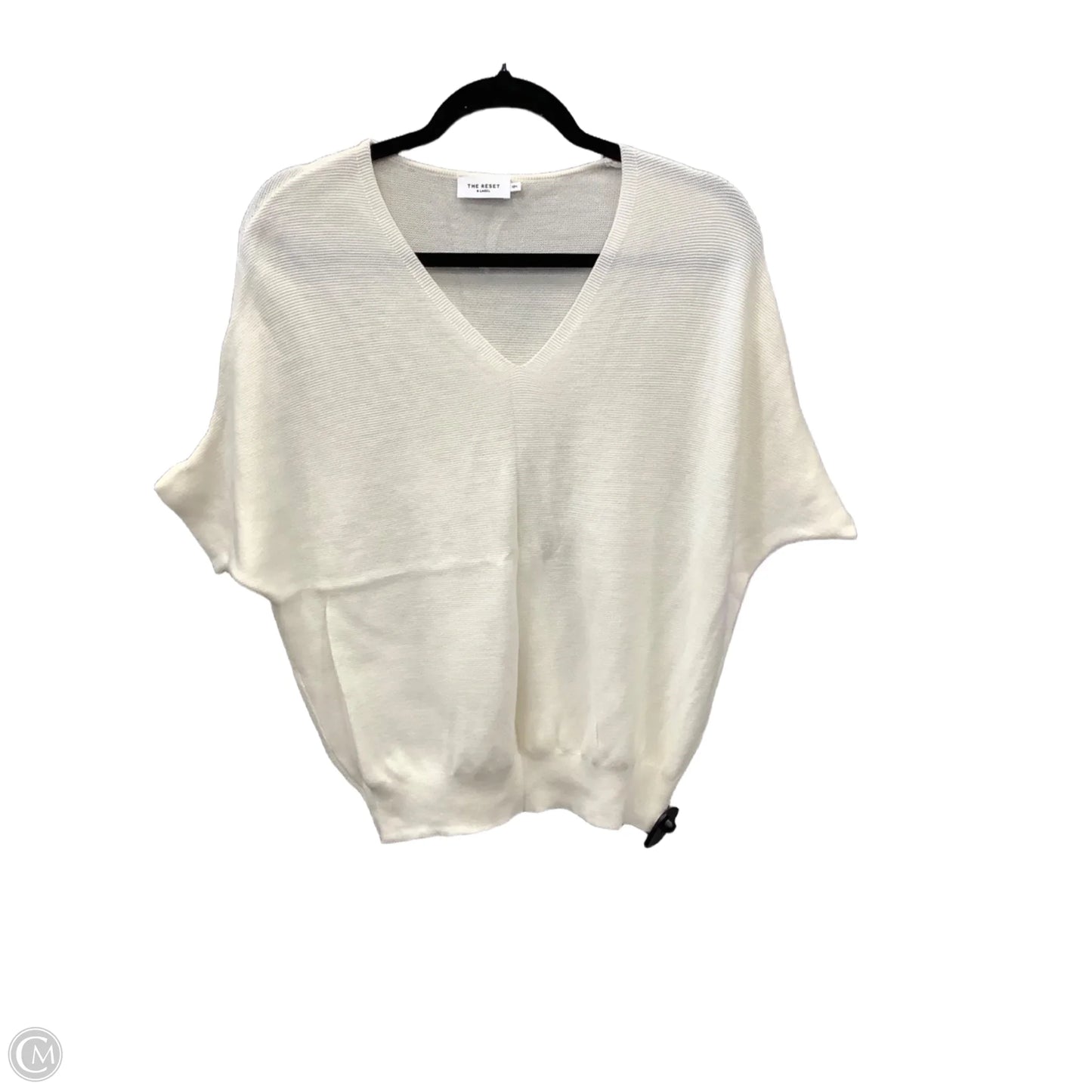 Sweater Short Sleeve By Clothes Mentor In Cream, Size: S