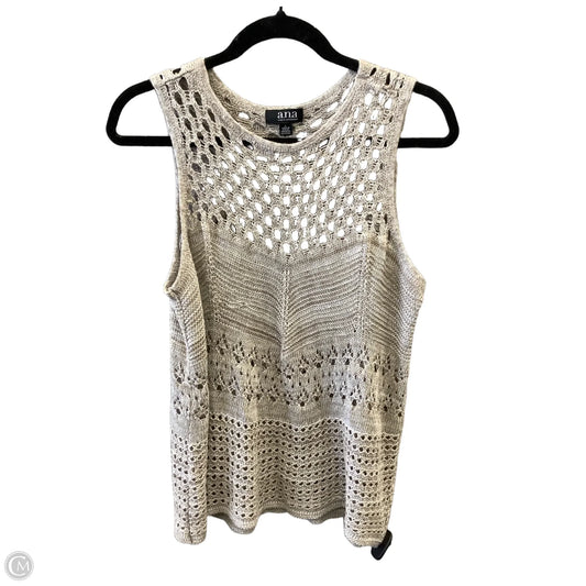 Vest Sweater By Ana In Beige, Size: L