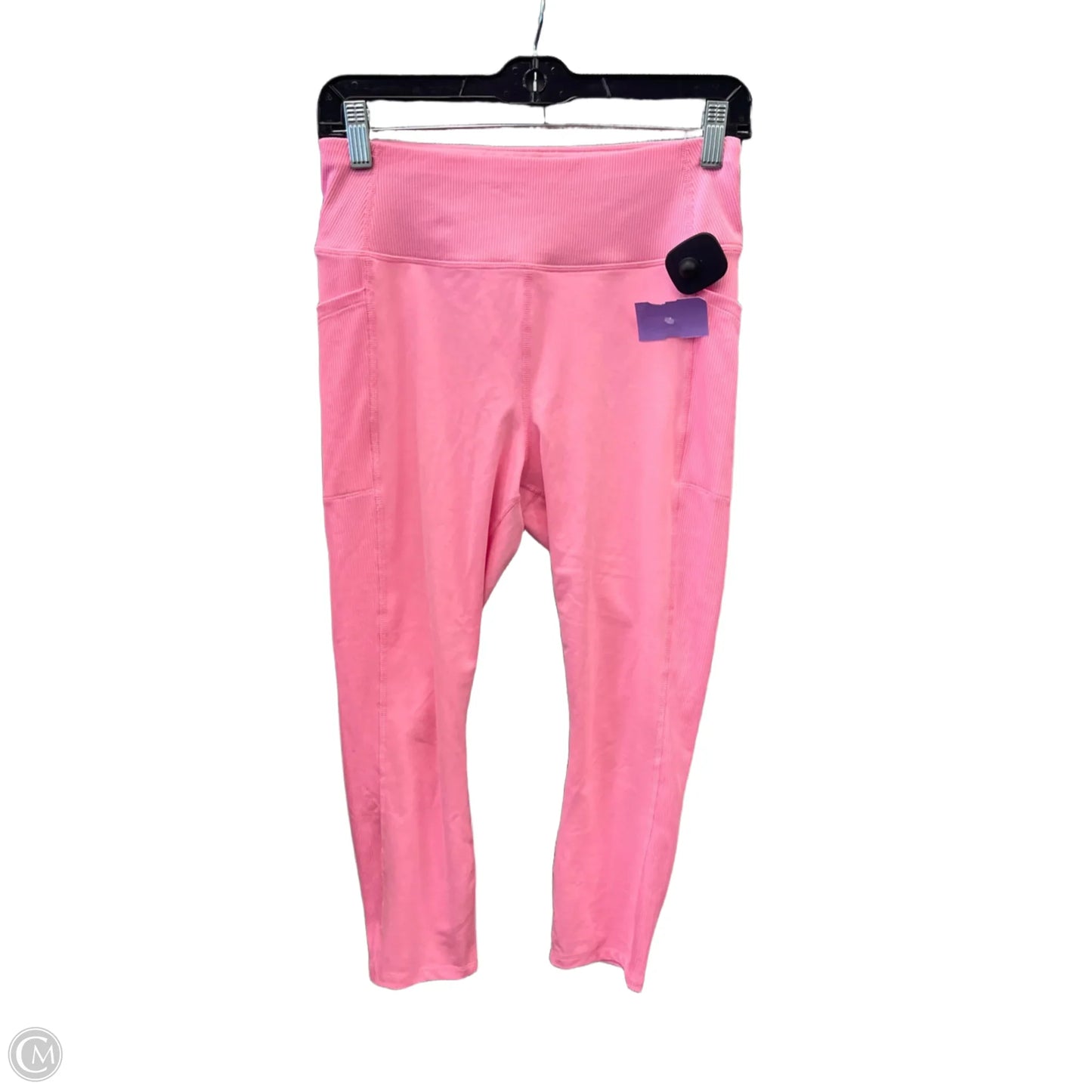 Athletic Leggings By Athletic Works In Pink, Size: M