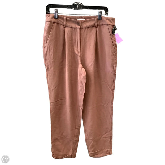 Pants Linen By Loft In Brown, Size: 6