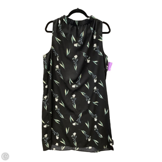 Dress Casual Midi By Apt 9 In Black, Size: L