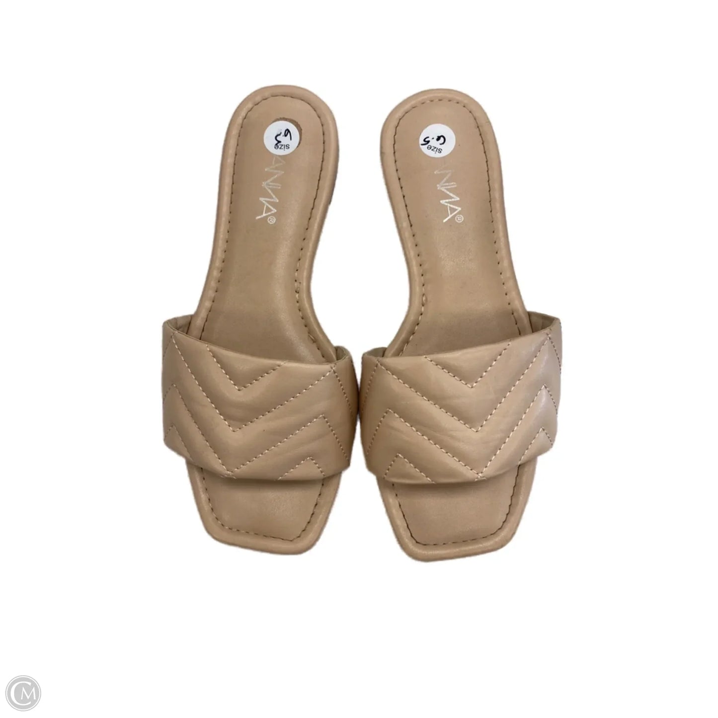 Sandals Flats By Anna In Tan, Size: 6.5