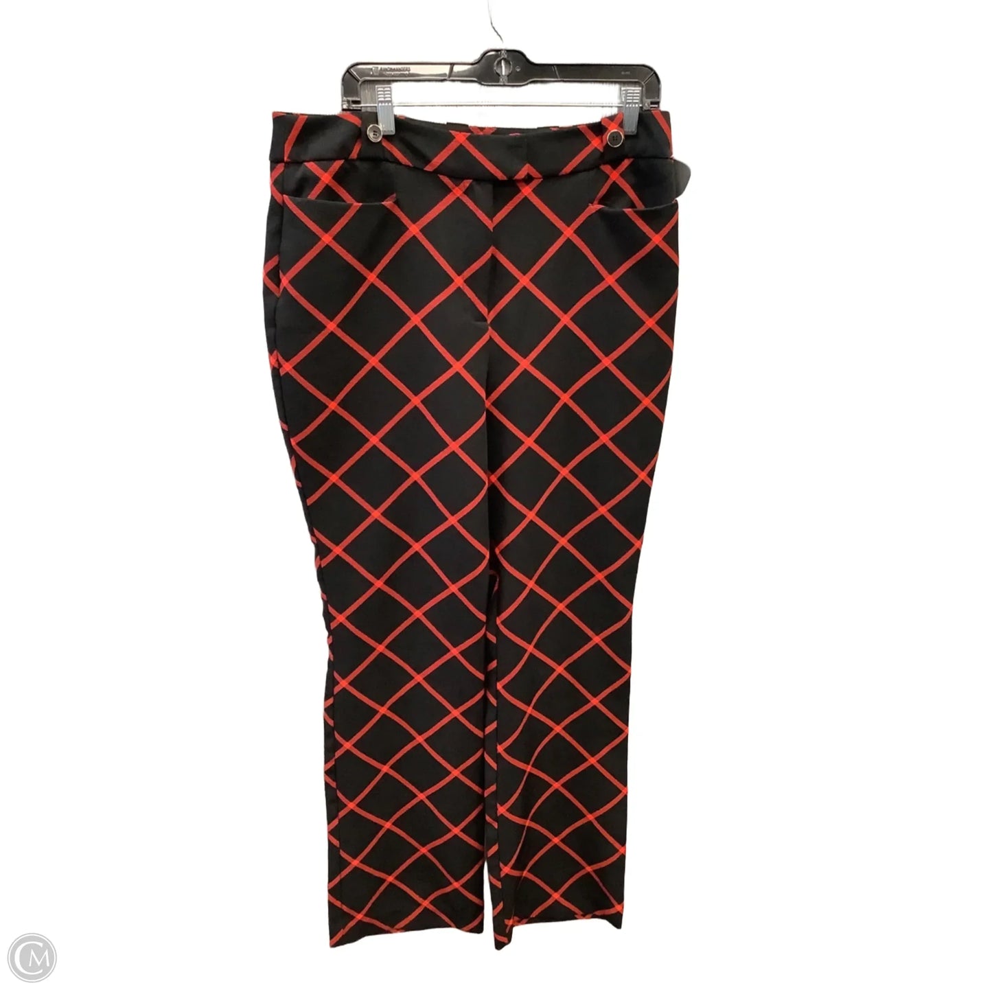 Pants Dress By New York And Co In Black & Red, Size: 14l