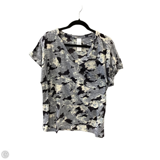 Top Short Sleeve By Time And Tru In Blue, Size: Xl