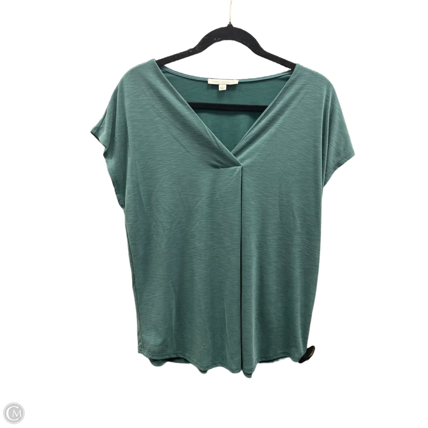 Top Short Sleeve By Green Envelope In Green, Size: L