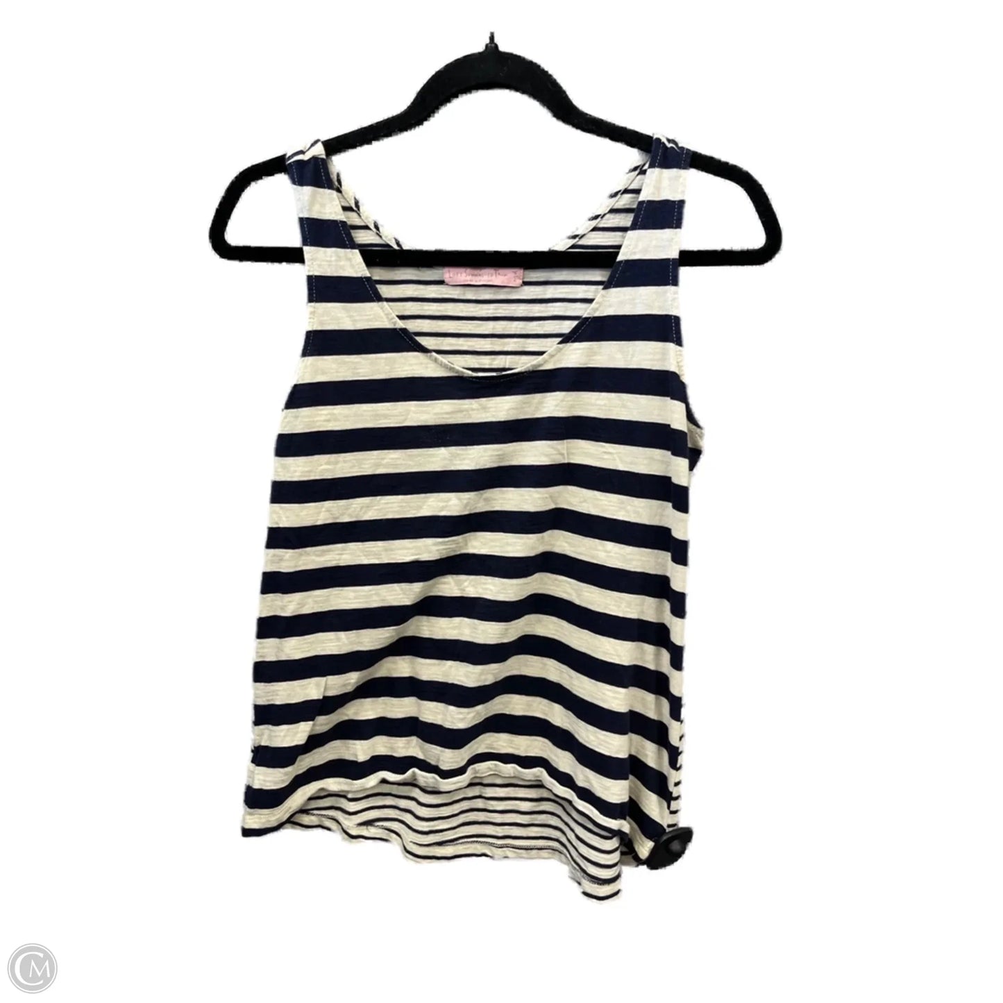 Top Sleeveless By Ann Taylor In Striped Pattern, Size: M