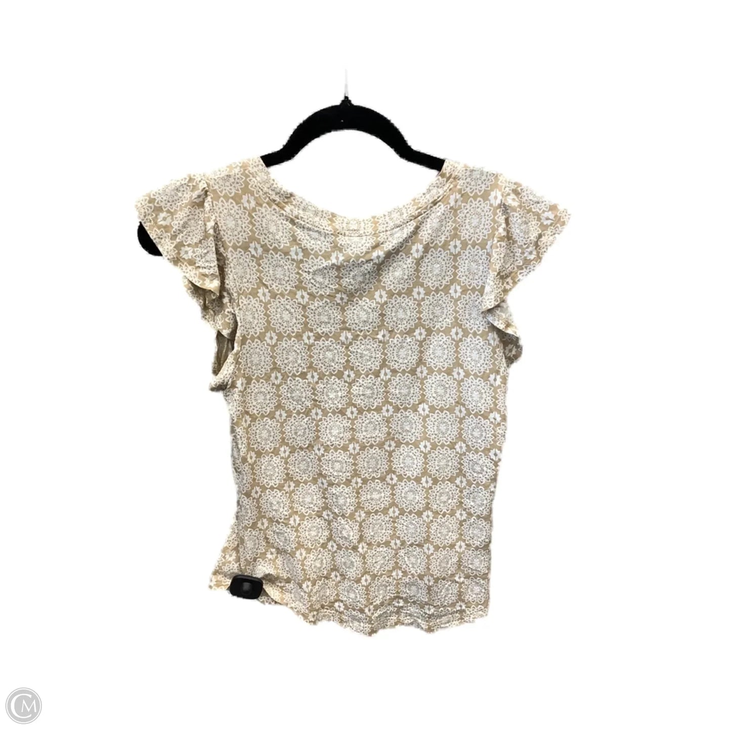 Top Short Sleeve By Ann Taylor In Yellow, Size: Xs