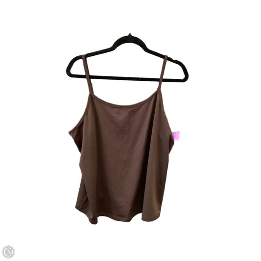 Top Cami By Lane Bryant In Brown, Size: 1x