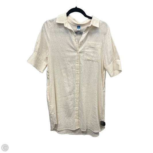 Dress Casual Midi By Old Navy In Cream, Size: Sp