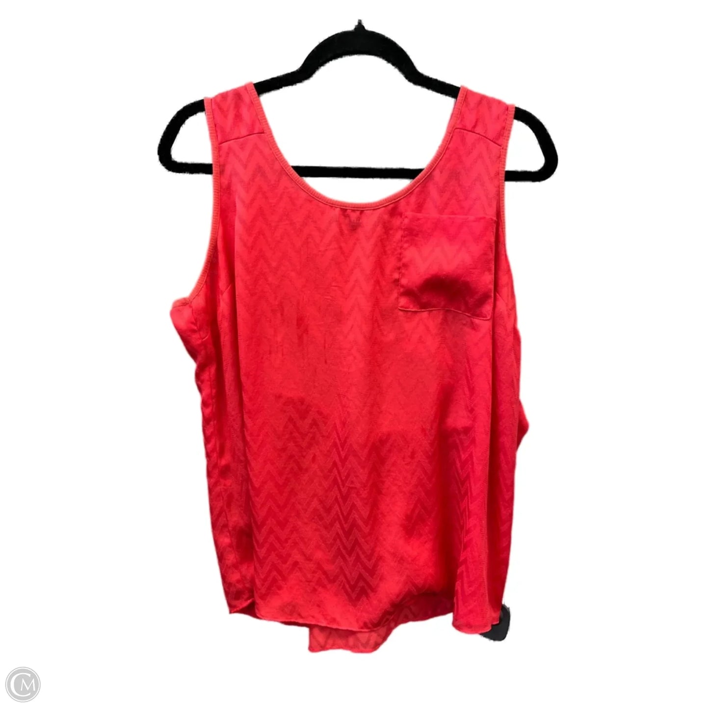 Top Sleeveless By Ana In Red, Size: Xl
