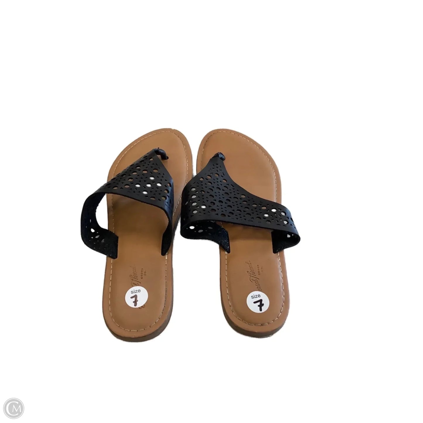 Sandals Flats By Universal Thread In Black & Brown, Size: 7