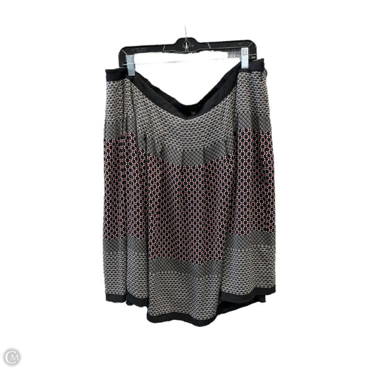 Skirt Midi By Talbots In Black & Red, Size: 20