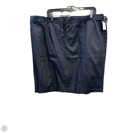 Skirt Midi By Talbots In Blue, Size: 22