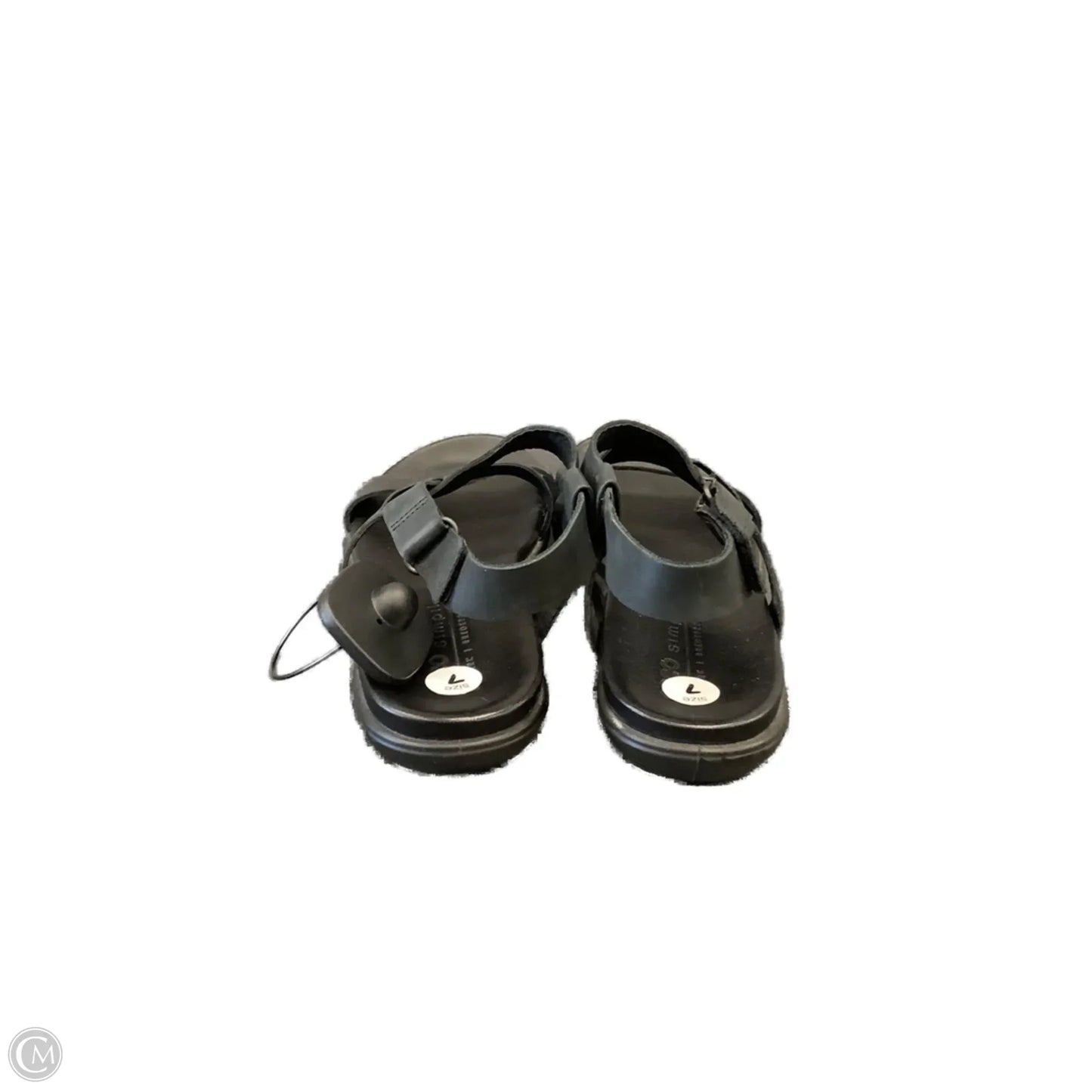 Sandals Flats By Ecco In Black, Size: 7