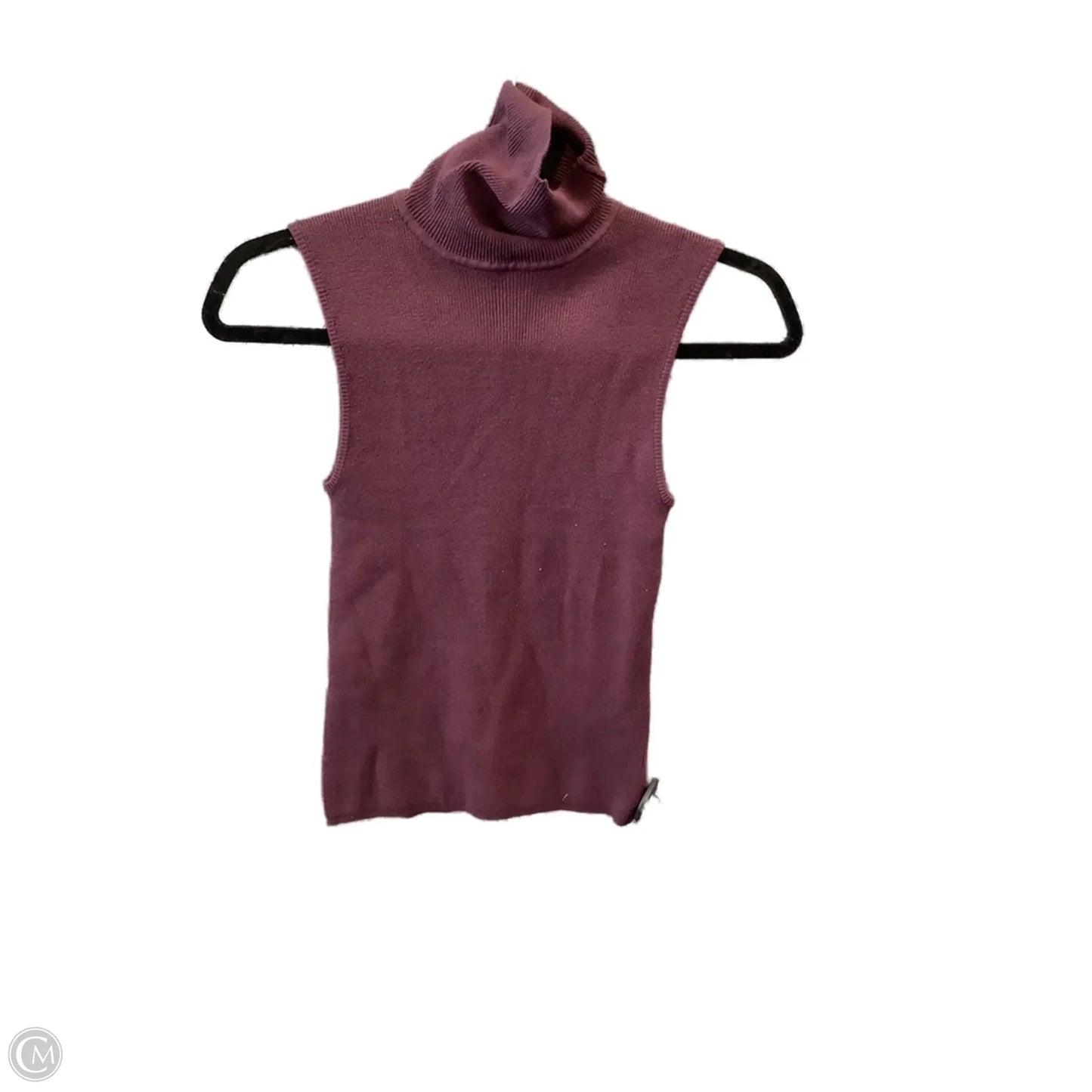 Top Sleeveless By Moda Intl In Purple, Size: Xs