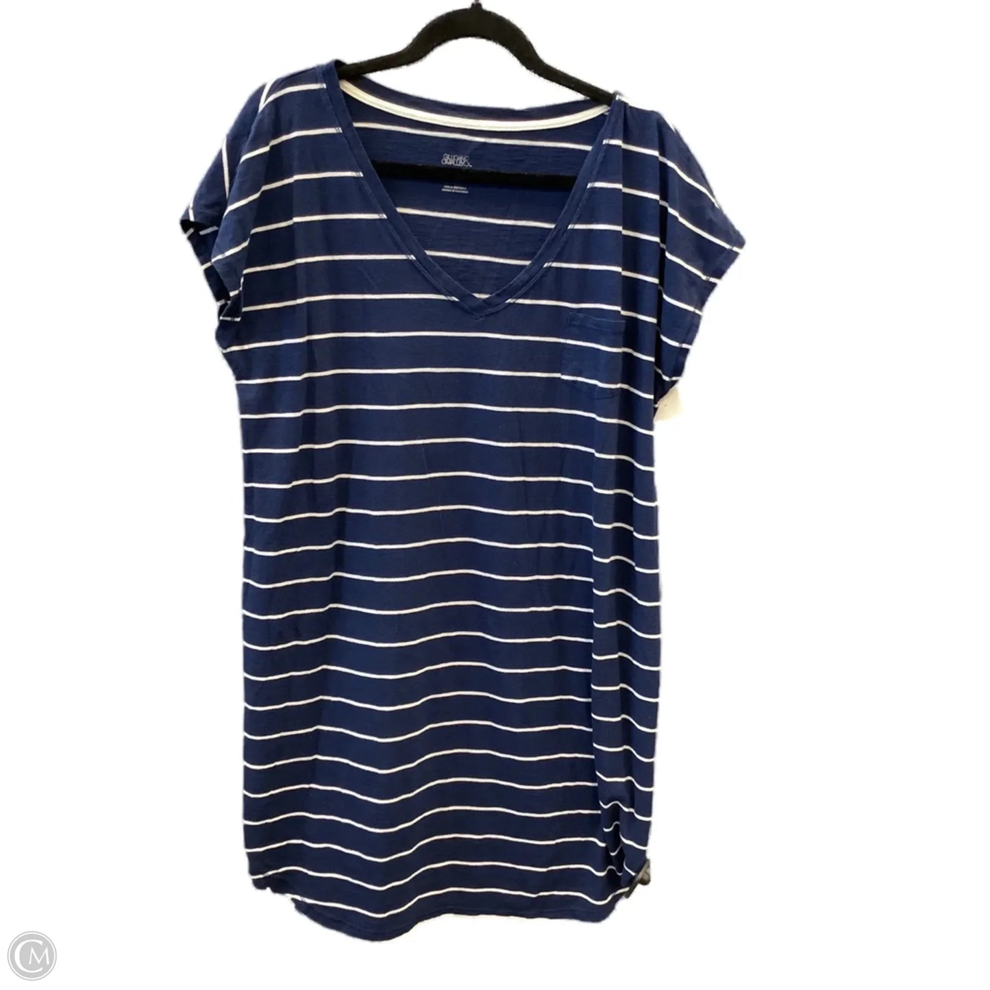 Dress Casual Midi By Gilligan And Omalley In Blue, Size: Xxl