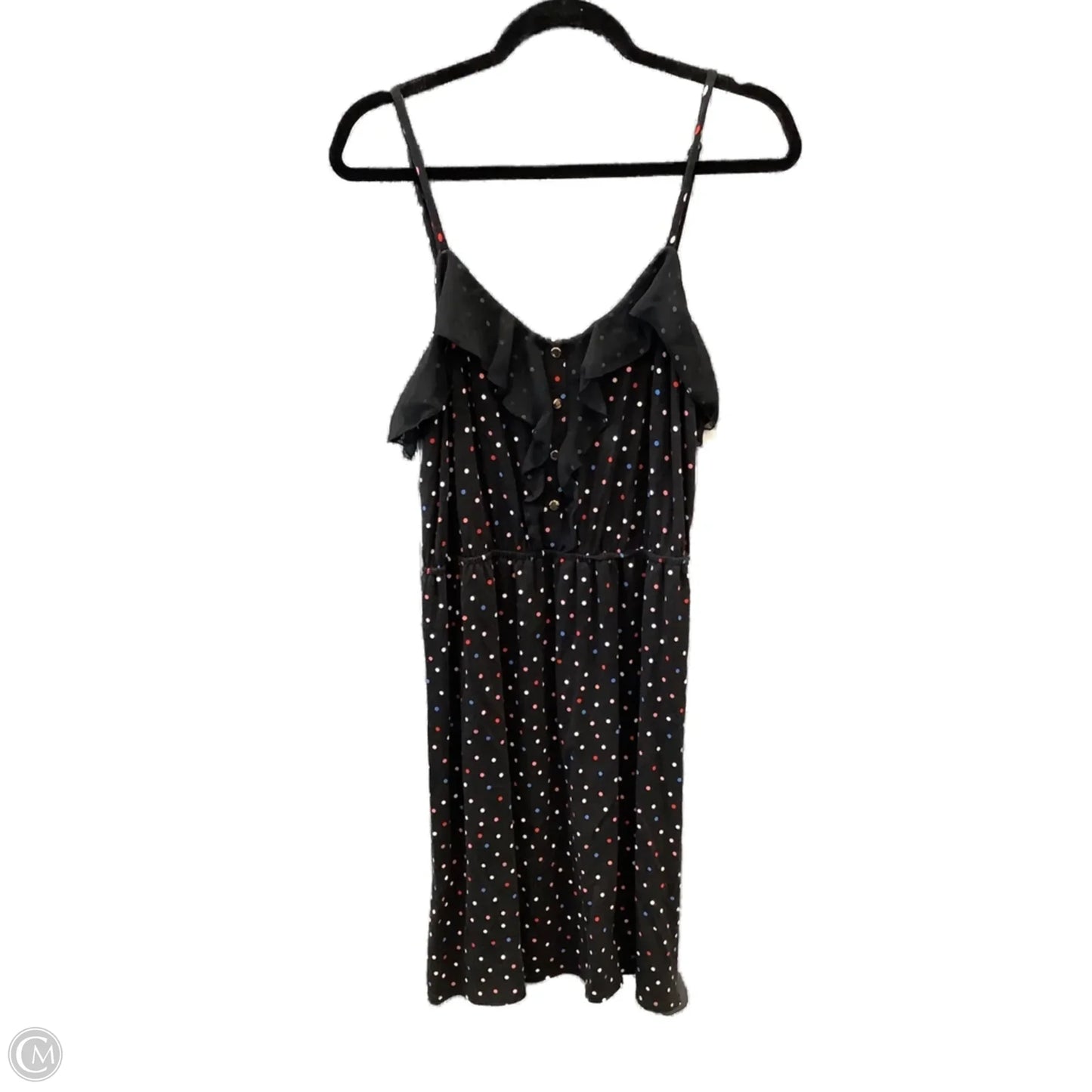 Dress Casual Midi By Elle In Polkadot Pattern, Size: L