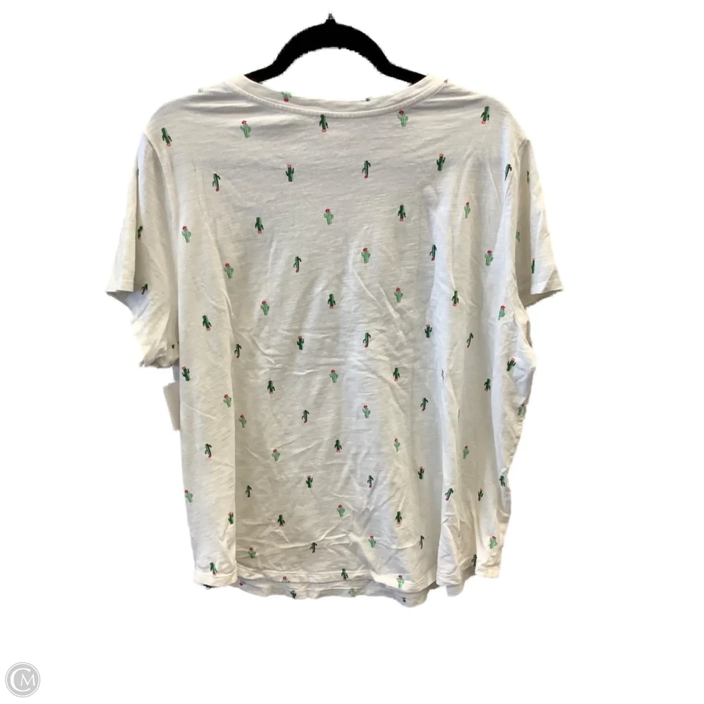 Top Short Sleeve By Old Navy In White, Size: Xxl