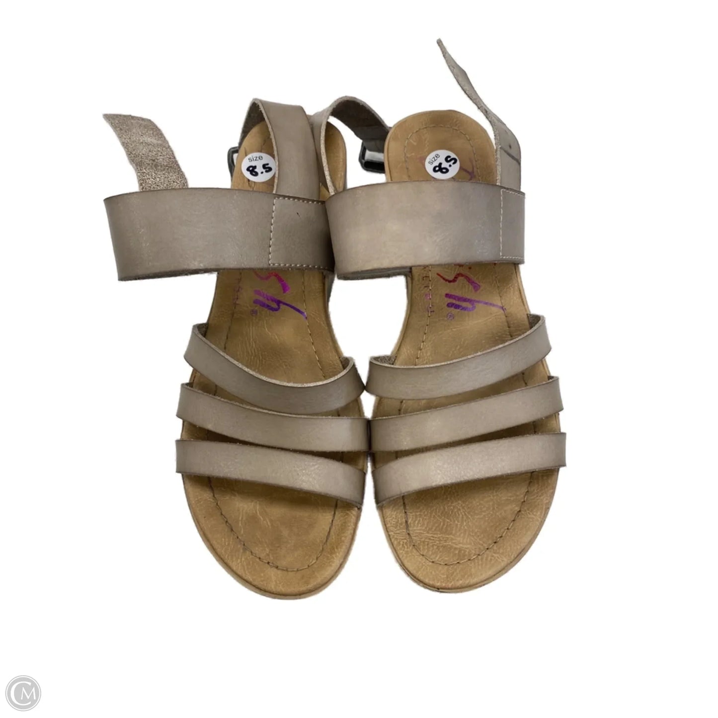 Sandals Heels Platform By Blowfish In Taupe, Size: 8.5