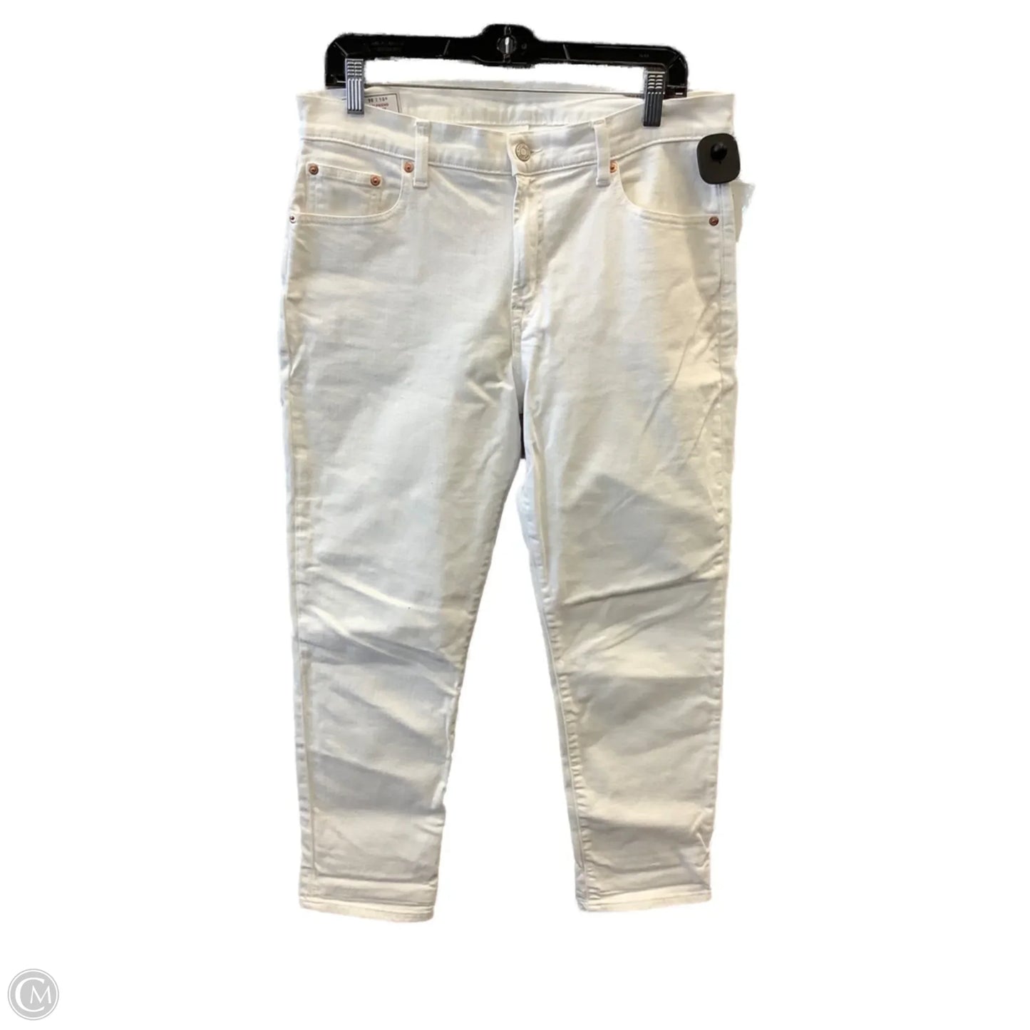 Jeans Boyfriend By Gap In White Denim, Size: 10