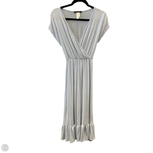 Dress Casual Midi By Caution To The Wind In Blue, Size: M