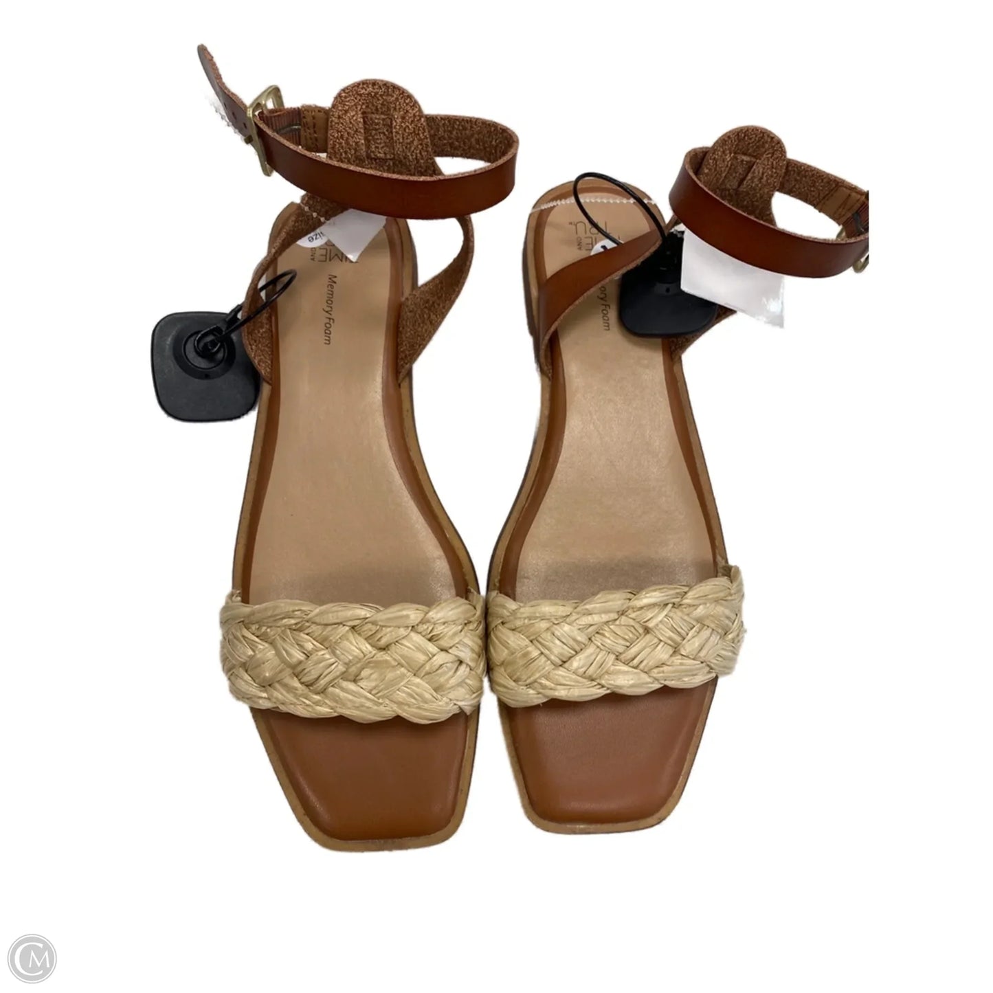 Sandals Flats By Time And Tru In Brown, Size: 9